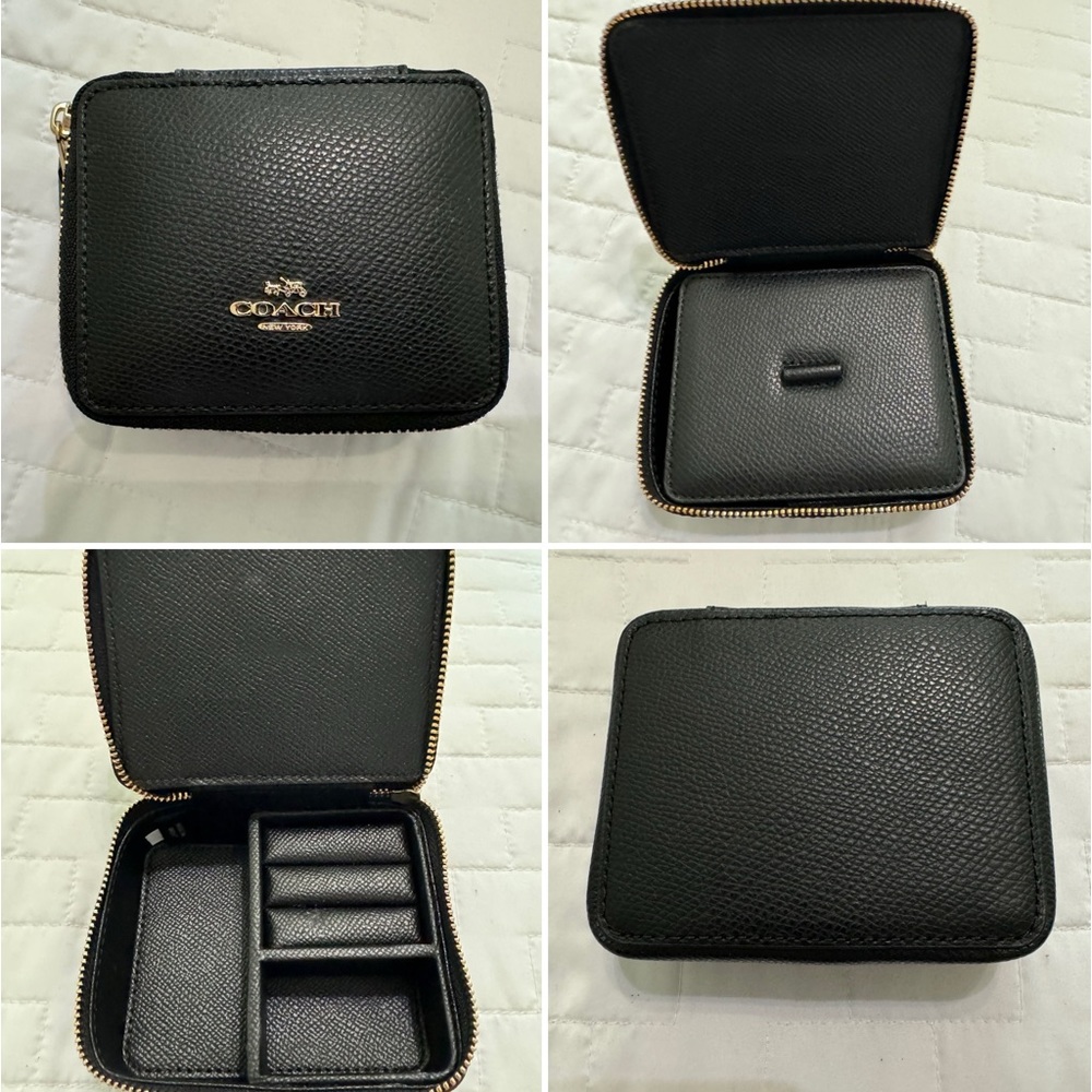 COACH black with gold detail jewelry box